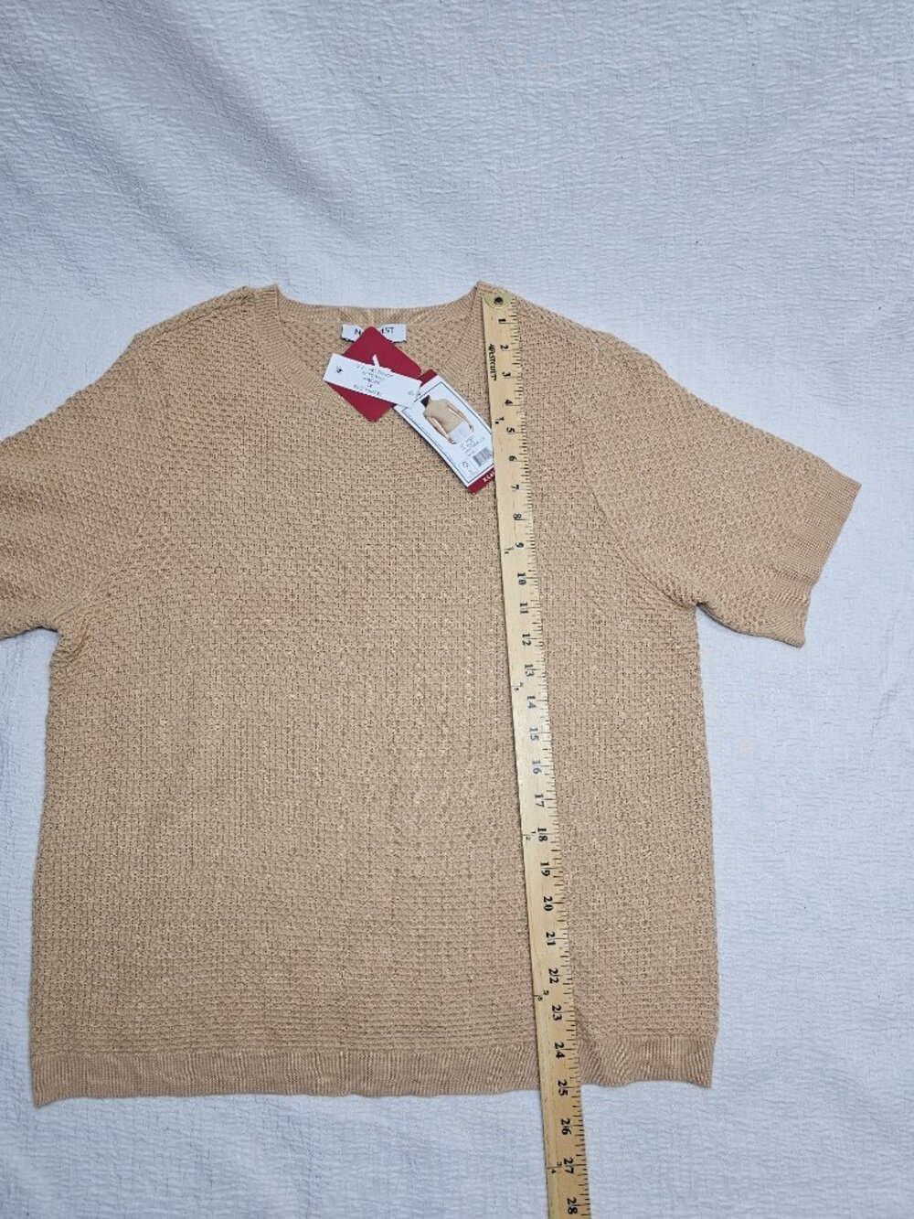 Nine West Women's Soft Spring Sweater Short Sleeve Pullover - Picture 6 of 8